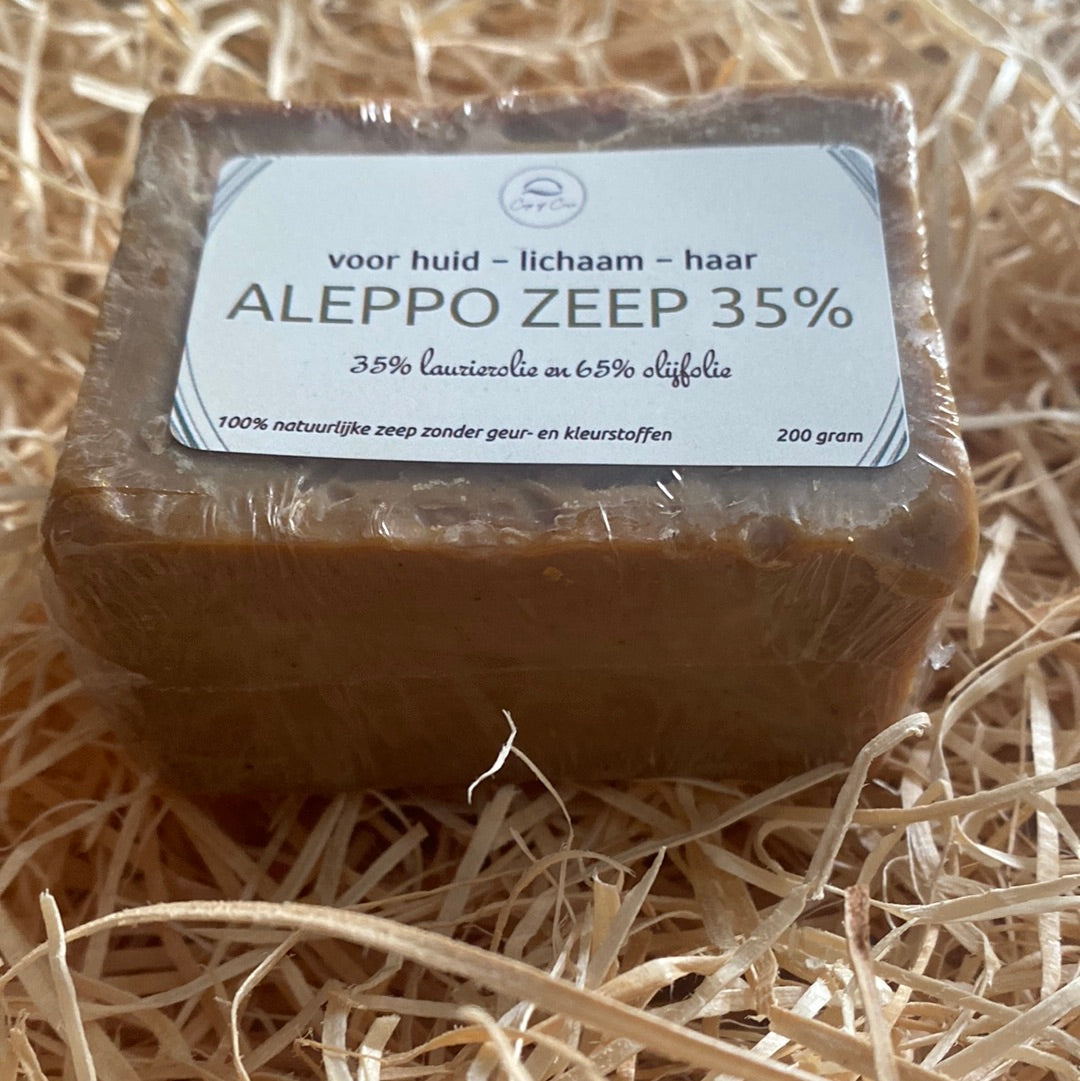 Aleppozeep met 35% laurierbesolie - 200gr