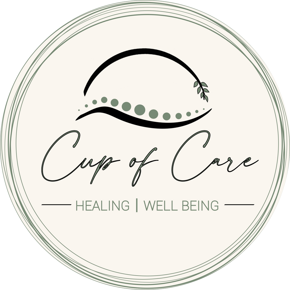 Cup of Care, waar 'HEALING' en 'WELL BEING' een geheel vormen voor je fysieke en mentale gezondheid.